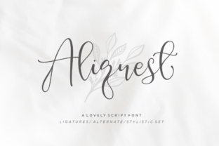 Aliquest Script: A Modern Typeface for Editorial Design