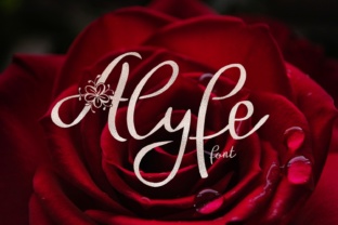 Alyfe: A Floral Script Typeface for Elegant Branding