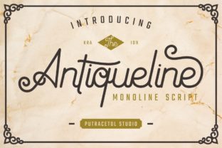 Antiqueline: A Monoline Typeface for Elegant Editorial Design