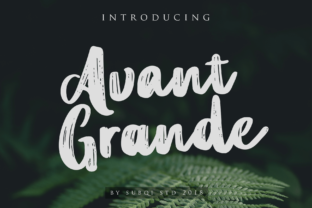 Avant Grande Typeface for Organic Branding