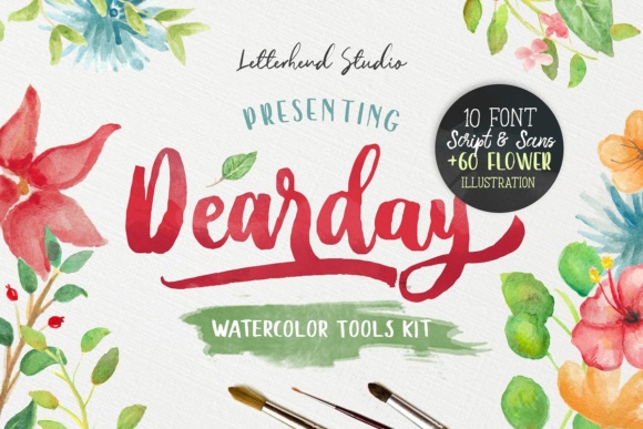DearDay: A Script Handwritten Font for Editorial Design