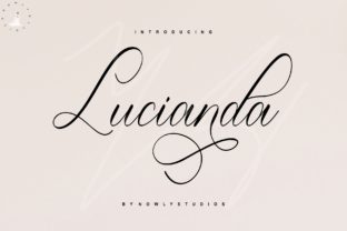Lucianda Script Typeface for Elegant Branding