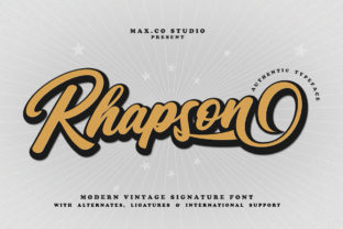 Rhapson Script: A Retro Typeface for Editorial Design