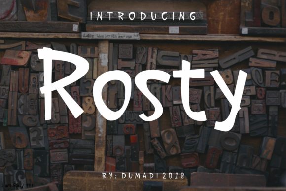 Rosty Typeface for Bold Campaign Visuals