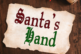 Santa s Hand Font for Festive Campaign Design