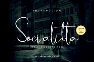 Socialitta Font for Stylish Signature Branding