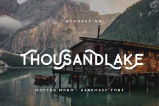 Thousand Lake Font for Handmade Branding